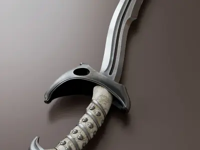 Fantasy Melee Weapon A1 Low-poly 3D model
