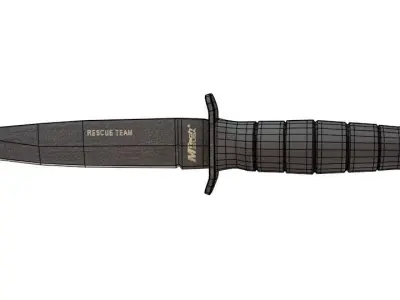 Mtech Combat Knife Free low-poly 3D model