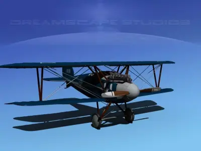 Albatross DIII Fighter 3D model by Dreamscape from CGTrader (Rigged)
