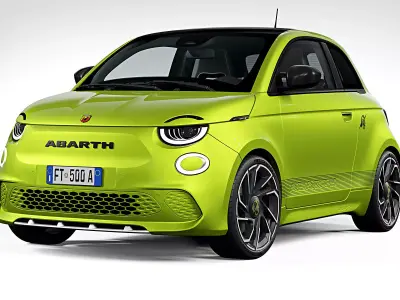2023 Fiat 500e Abarth 3D model