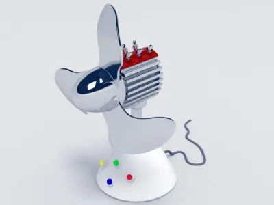hot rod fan 3D model