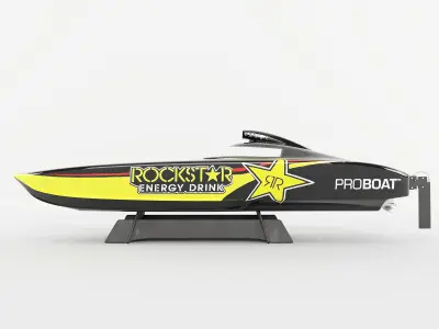 Rockstar Catamaran Gas with remote control pad 3D model