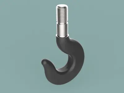 Lifting hook 3D model by 3DTechDesign