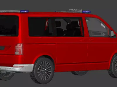 VW T6 1 L1H1 Crew Transport Vehicle 3D model
