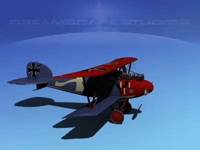 Albatross DIII Fighter 3D model by Dreamscape