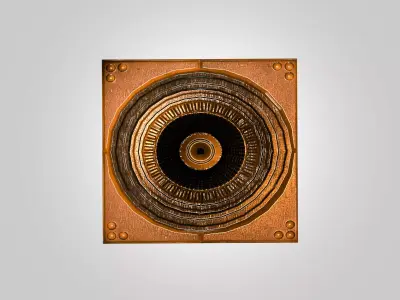 Industrial Ventilation Fan 3D Model with PBR Textures Free low-poly 3D model