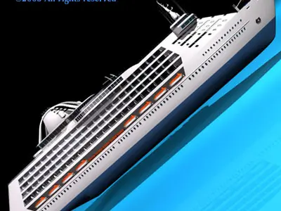 Cruise Ship 3D model 3D model