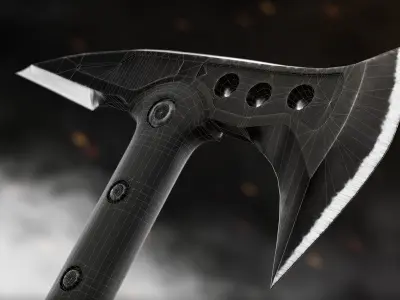 Tactical Tomahawk 3D Model Low-poly 3D model