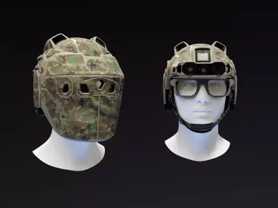 EagleEye Combat Helmet Low-poly 3D model