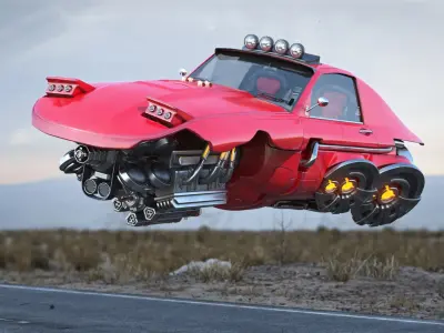 Future Car 4 3D model