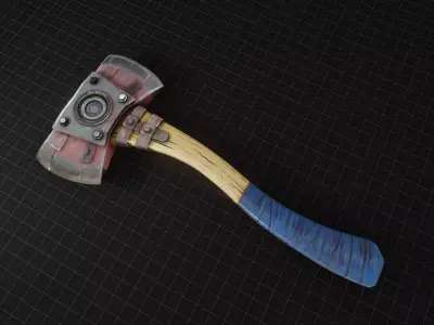 FireAxe axe Low-poly 3D model