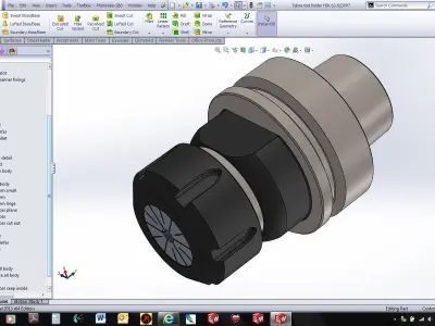 Tekna tool holder HSK 63 Free 3D model