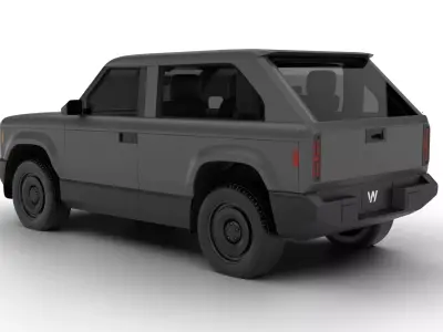 Slate Truck SUV Fastback 2027 3d model 3D model