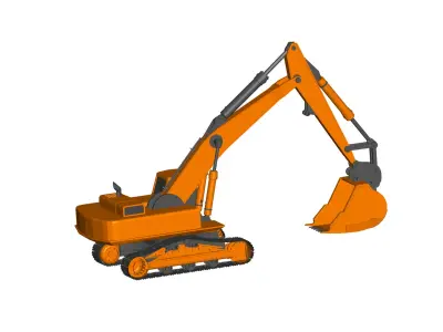 excavator 3D model V4