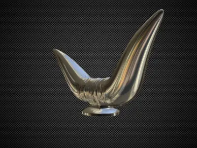 bull hood ornament 3D model