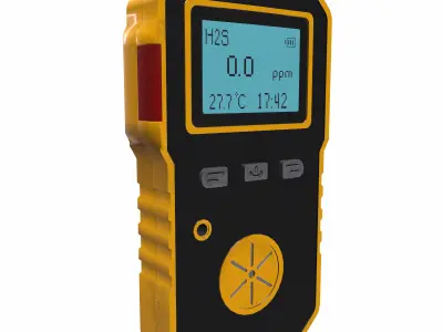 Portable Multi Gas Detector Low Poly Low-poly 3D model