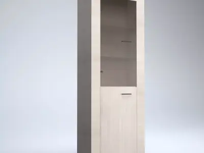 Tall Shelf Cabinet Low-poly 3D model