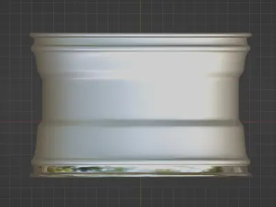 Classic car wheel 3D model by JustasR3D