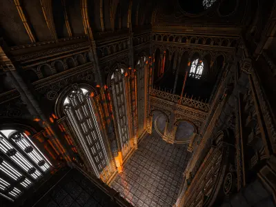 GOTHIC MODULAR BUILDING 5 Low-poly 3D model