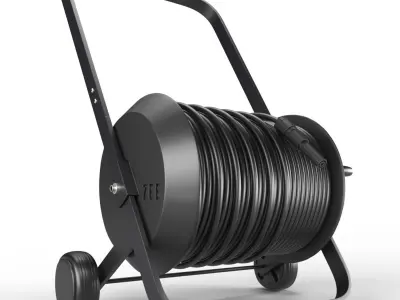 Hose trolley Tasman Black White by ZEE  3D model