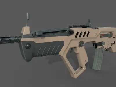 Tar-21 3 Skins Low-poly 3D model