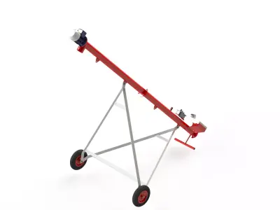 WG 4010 - STL Screw conveyor 4m 3D model