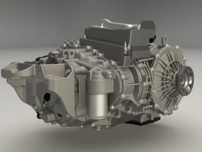 AUDI R8 quattro S-tronic 7-speed gearbox 3D model