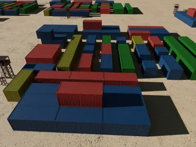 PUBG Georgopol Map Free low-poly 3D model