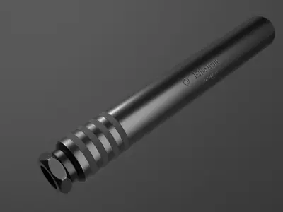 Elite Iron ALPHA Suppressor Low-poly 3D model