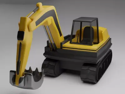 Excavator Simple Free 3D model