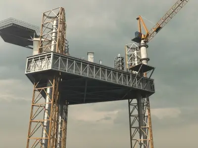 oil platform 3D model shop