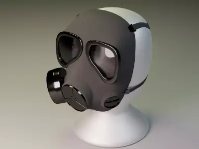 gas mask 3D model