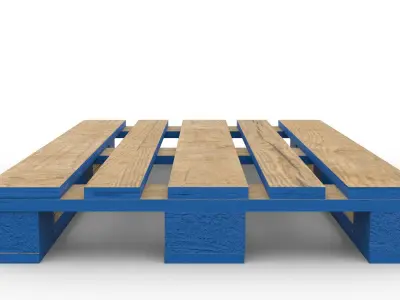 CHEP branded EUR pallet 3D model