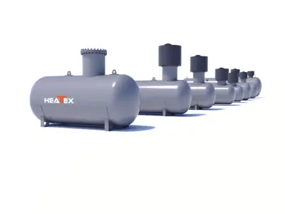 Gasholder underground HEATEX Free 3D model