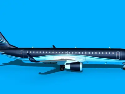 Embraer Emb-190 Charter One 3D model