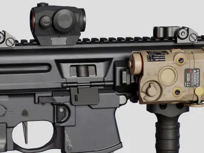 Sig MPX Low-poly 3D model purchase