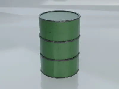 Resources Pack - Barrels Low-poly 3D model