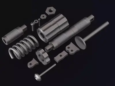 Suspension Kit 3D Model 3D model