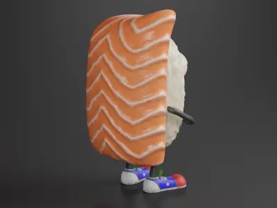 Sushi Character 3D model