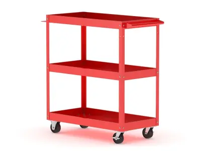 Garage Tool And Parts Trolley 3D model