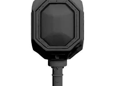 Futuristic Industrial Street Light Lamp 3D model