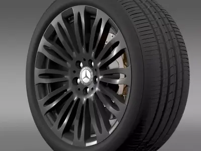 Mercedes Benz S 600 wheel 3D model