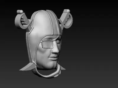 Warrior Face Model 3D print model