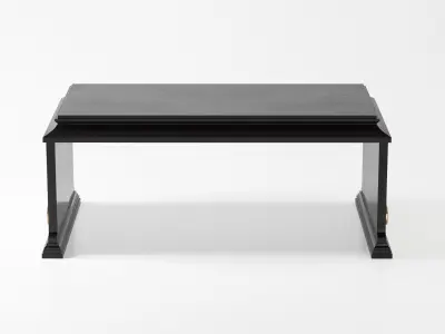 Classic coffee table with hand carved anthemion 3D model