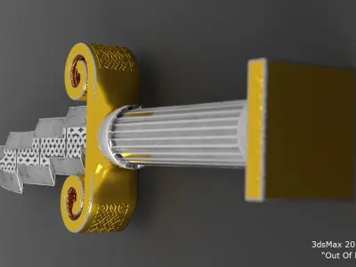 Zeus Dagger Low-Poly Low-poly 3D model