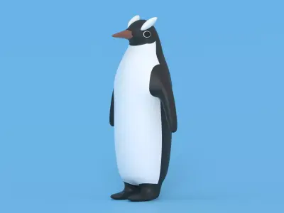 Cartoon Penguin 3D model buy