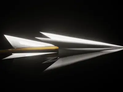 Stylized Arrow 2    Free low-poly 3D model
