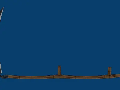 Scythe Low-poly 3D model buy