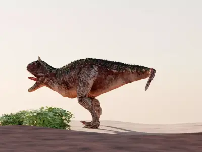 Dinosaur Scene Environment 3D model