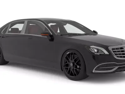 Mercedes Benz s650 Maybach with Interior 3D model